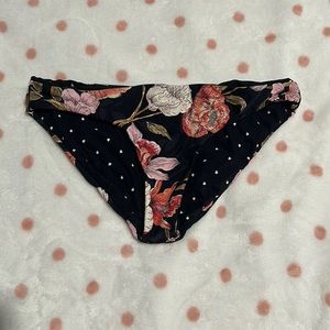 Billabong Black Floral Reversible Bikini